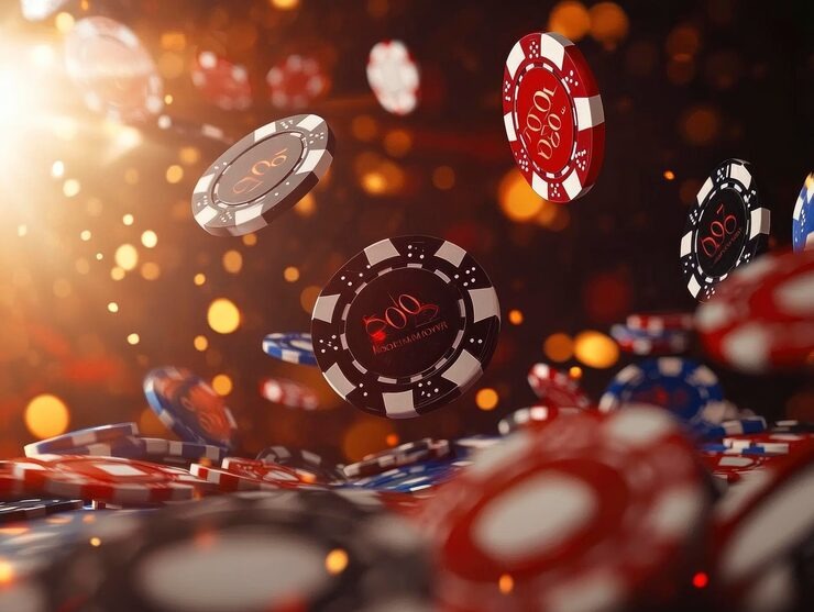 Live No Commission Baccarat table at langit69 slot with dealer and multiple player positions visible